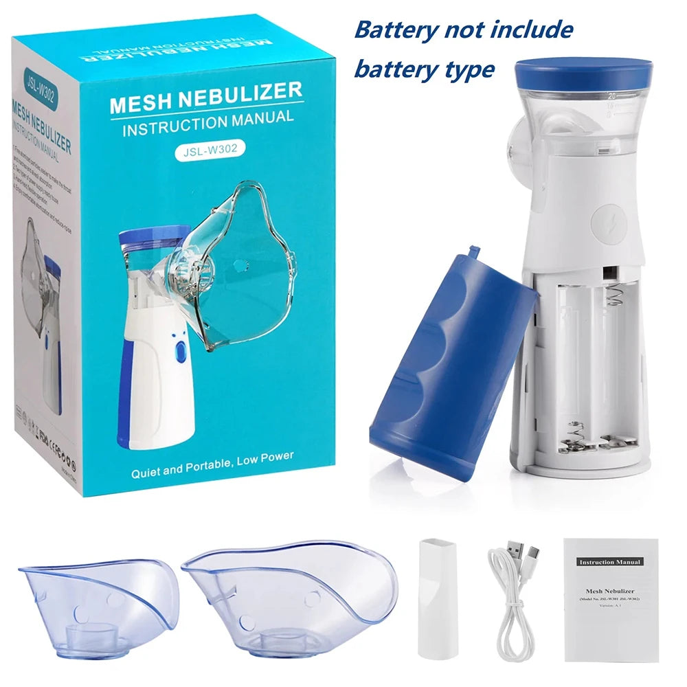 Mesh Portable Nebulizer Machine & Mask for Kids and Adults Mini Inhaler Nebulizer