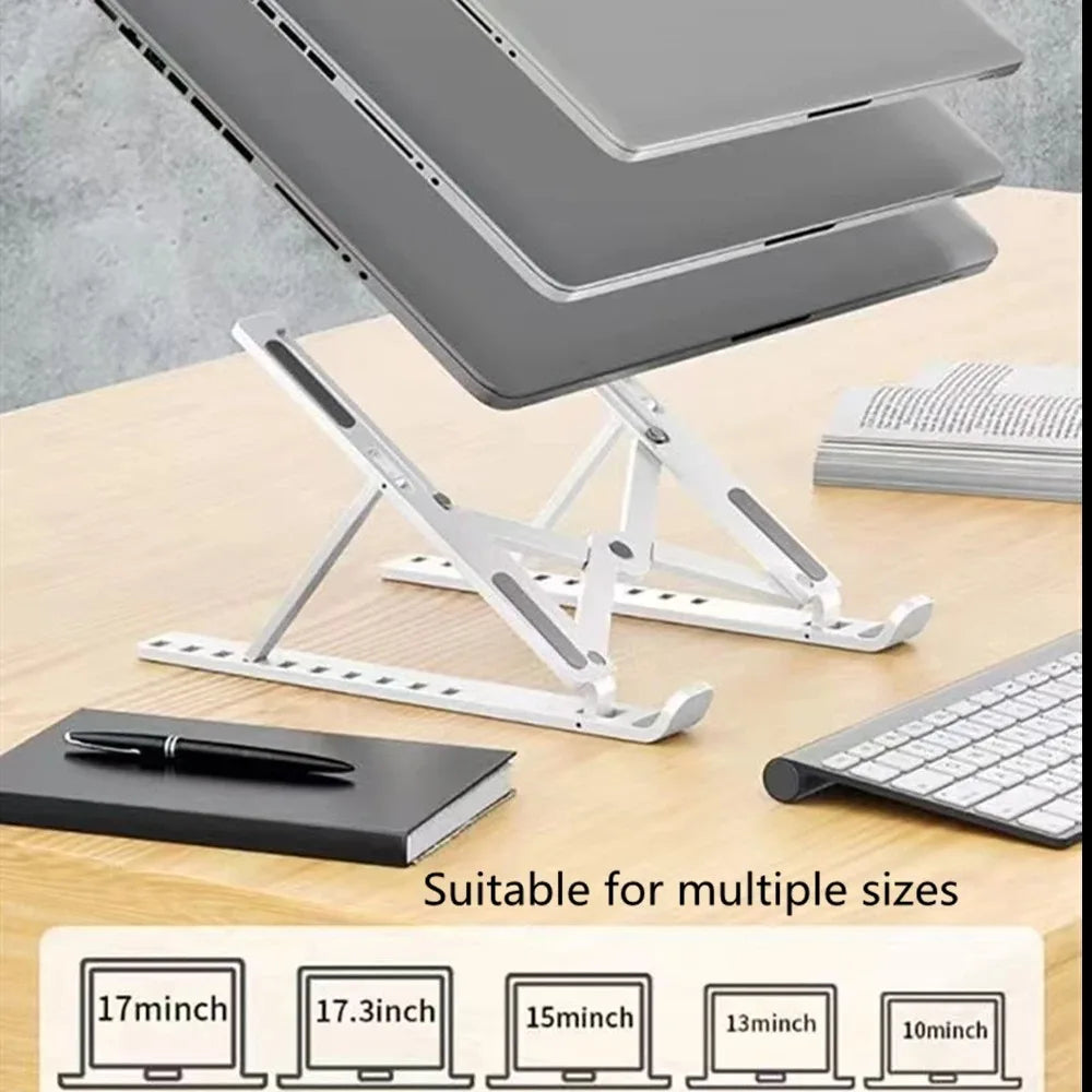 WFoldable Laptop Stand Adjustable Portable Notebook Bracket Support Base ABS Holder For Macbook Air Pro Accessories Convenient