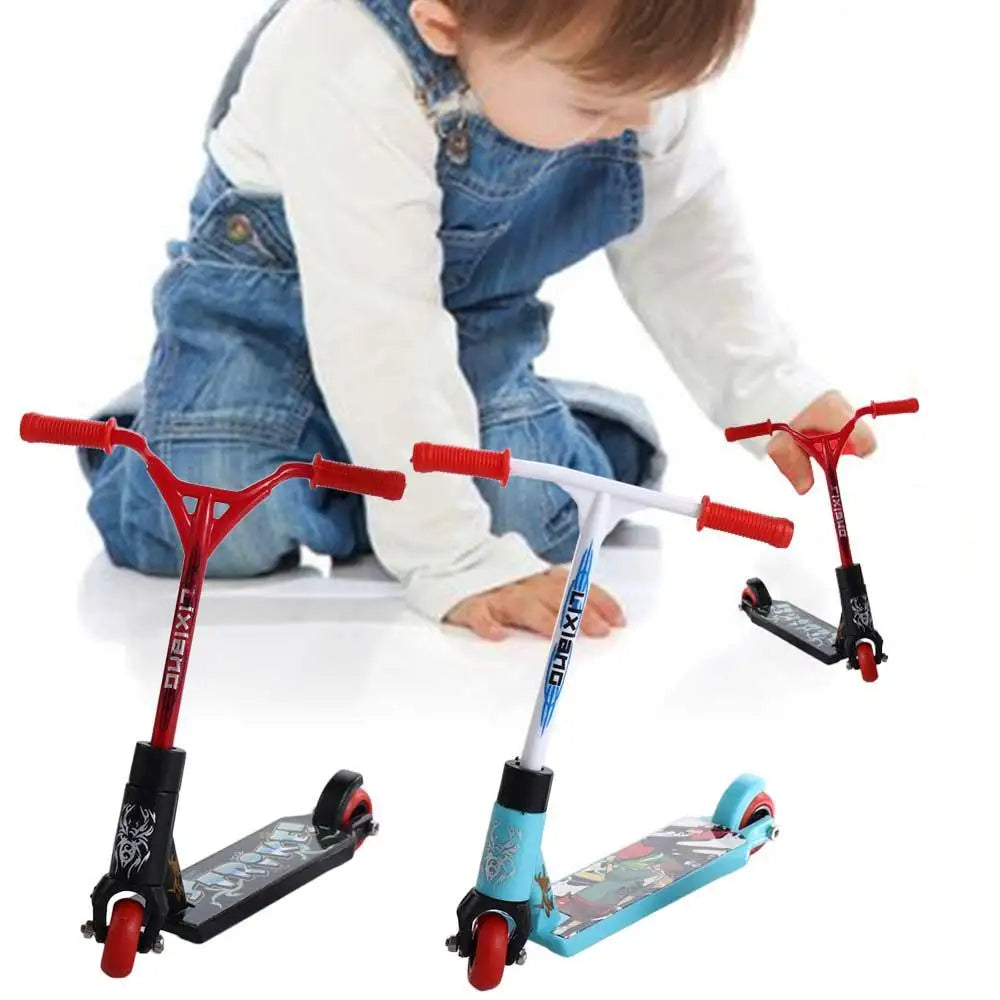 Finger Scooter Mini Skate Park Ramp Set Finger Scooter Fingertip Bike Fingerboard Extreme Sports Toys Bikes Fingerboard Toys