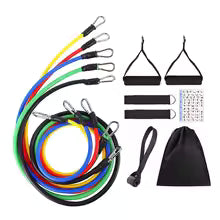 Exercise Band, Resistance band, 11 piece resistance band high quality band, fitness band , home workout band